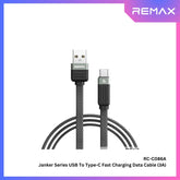 REMAX - RC-C086 A-C Janker Series USB to Type-C Fast Charging Data Cable ( 3A ) - Black